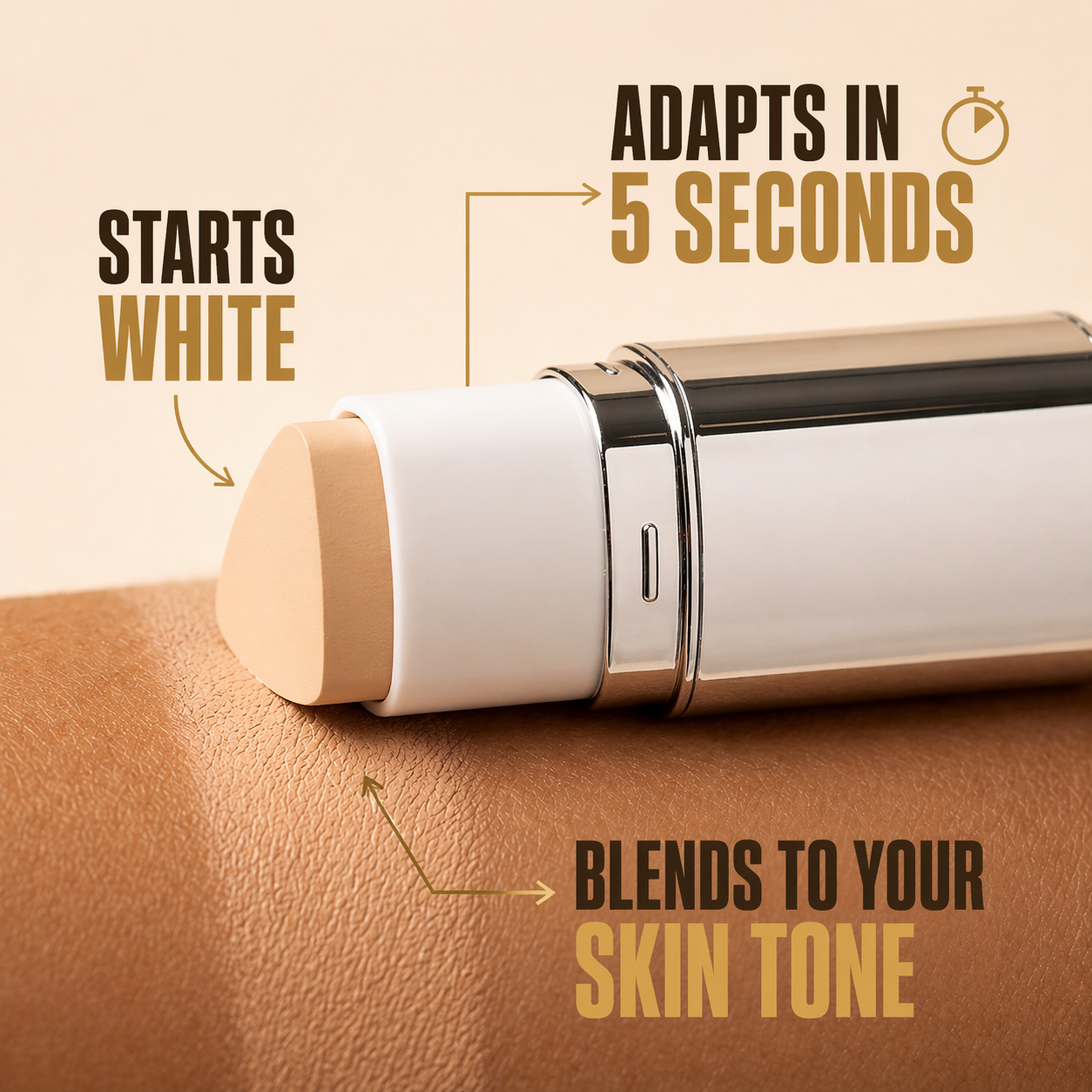 Warm Nude Essentials - concealer & powder brush bundle