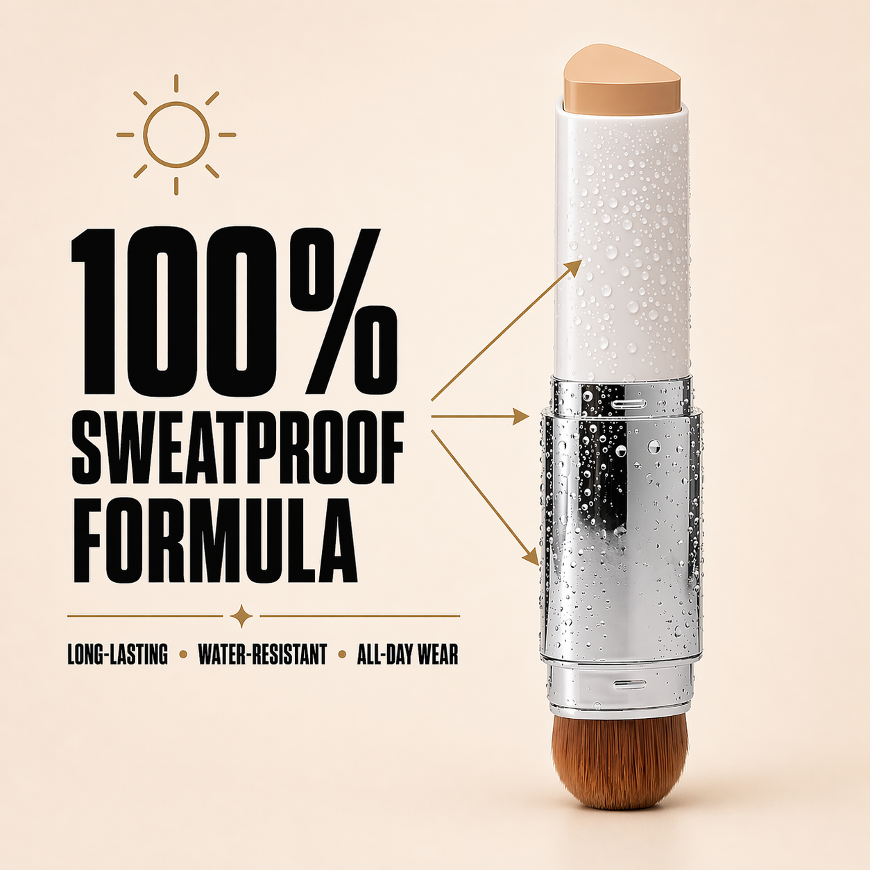 Warm Nude Essentials - concealer & powder brush bundle