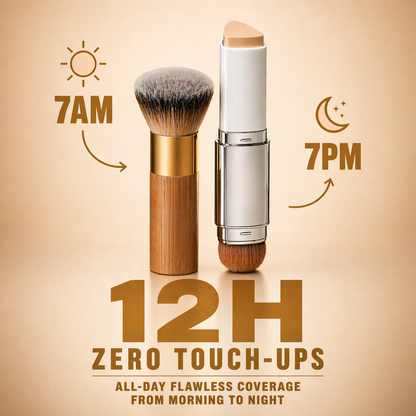 Warm Nude Essentials - concealer & powder brush bundle