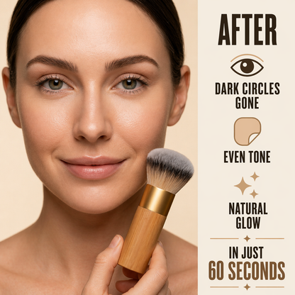 Warm Nude Essentials - concealer & powder brush bundle
